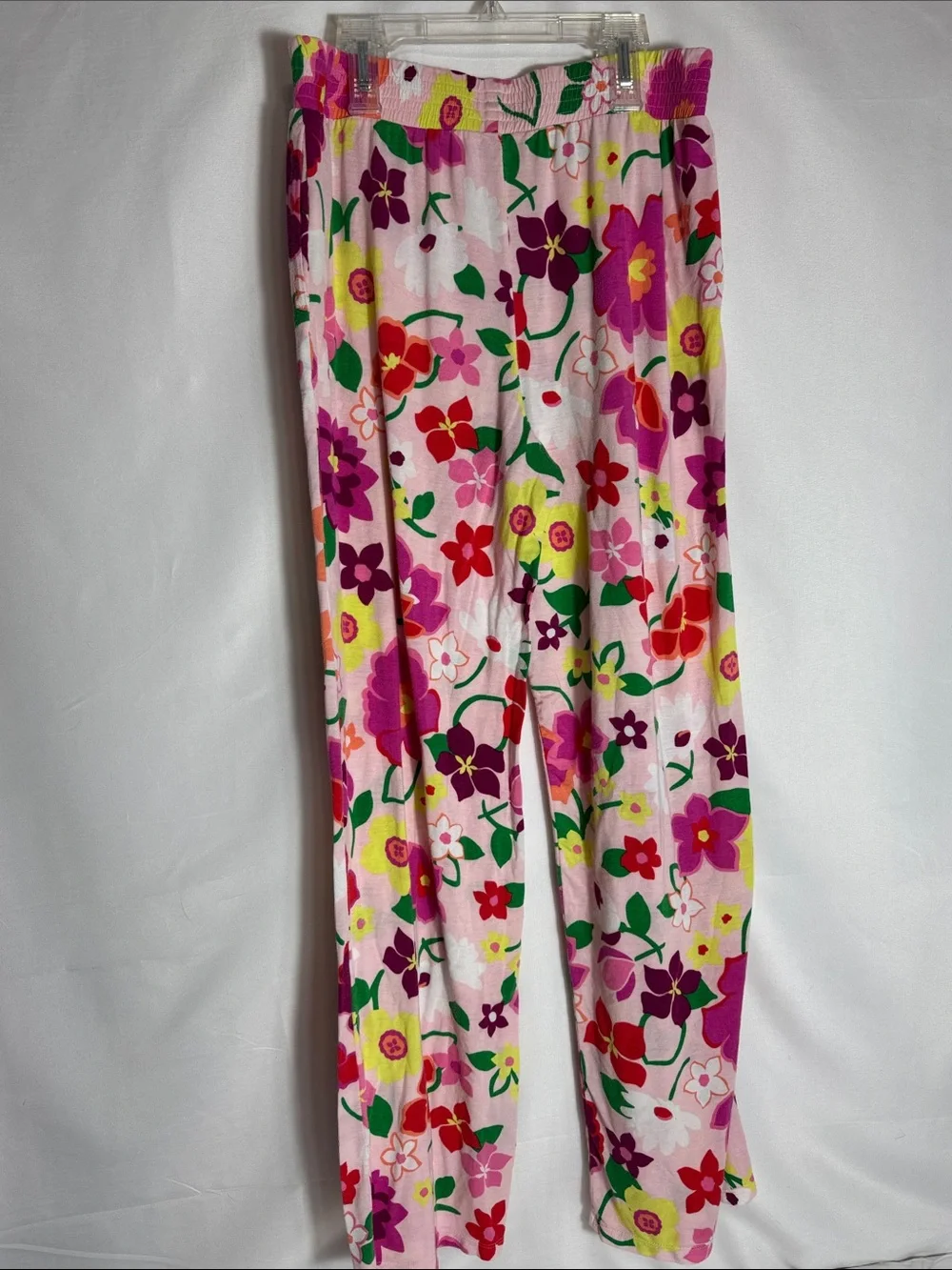 Kate Spade New York Pink Floral Wide Leg Pajama Lounge Pants Size Medium